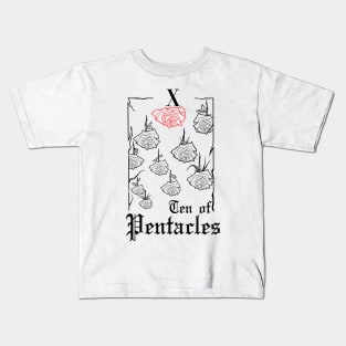 Ten of Pentacles Tarot (w) Kids T-Shirt